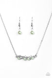 Paparazzi "The Seven Year RICH" Green Necklace & Earring Set Paparazzi Jewelry