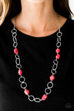 Paparazzi "Canyon Trip" Red Necklace & Earring Set Paparazzi Jewelry