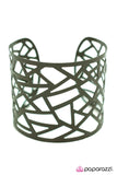 Paparazzi "Fractured - Green" bracelet Paparazzi Jewelry