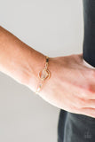 Paparazzi "HEART Knock Life" Gold Bracelet Paparazzi Jewelry