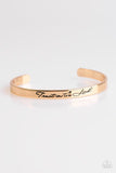 Paparazzi "Blessed Is The One Who Trusts" Gold Bracelet Paparazzi Jewelry