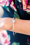 Paparazzi "City Shine" White Bracelet Paparazzi Jewelry