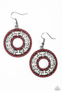 Paparazzi "She Is A-MAZE-ing!"Red Earrings Paparazzi Jewelry