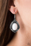 Paparazzi "Tribal Trend" White Earrings Paparazzi Jewelry