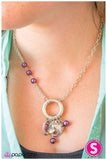 Paparazzi "The Charmed Life" Purple Necklace & Earring Set Paparazzi Jewelry