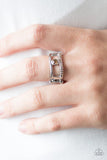 Paparazzi VINTAGE VAULT "Be The Sparkle" Brown Ring Paparazzi Jewelry
