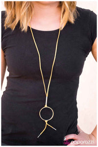Paparazzi "Jumping Through Hoops - Misted Yellow" necklace Paparazzi Jewelry