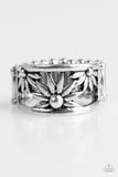 Paparazzi "Let A Thousand WILDFLOWERS Bloom" Silver Ring Paparazzi Jewelry