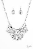 Paparazzi "You-phoria" White Necklace & Earring Set Zi Collection Paparazzi Jewelry