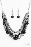Paparazzi "Fame" Black 2017 Necklace & Earring Set Zi Collection Paparazzi Jewelry