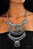 Paparazzi "Legend" Silver Necklace & Earring Set Zi Collection Paparazzi Jewelry