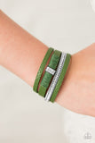 Paparazzi "Glamor-azzi" Green Wrap Bracelet Paparazzi Jewelry