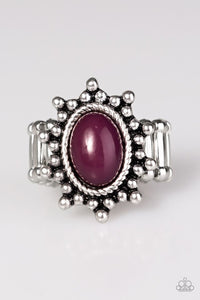 Paparazzi VINTAGE VAULT "Seasonal Sunshine" Purple Ring Paparazzi Jewelry