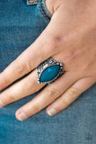 Paparazzi "Amazon Adventure" Blue Ring Paparazzi Jewelry