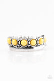 Paparazzi "Country Couture" Yellow Ring Paparazzi Jewelry