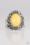 Paparazzi "Jungle Glam" Yellow Ring Paparazzi Jewelry