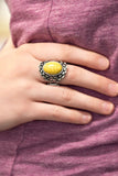 Paparazzi "Jungle Glam" Yellow Ring Paparazzi Jewelry