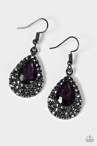 Paparazzi "Reel In The Glitter" Purple Earrings Paparazzi Jewelry