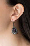 Paparazzi "Reel In The Glitter" Purple Earrings Paparazzi Jewelry
