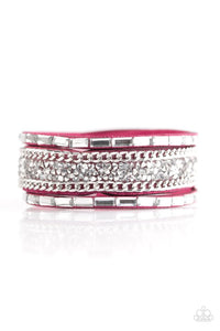 Paparazzi "Punk Princess" Pink Wrap Bracelet Paparazzi Jewelry