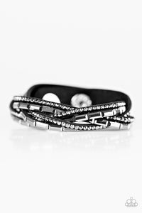 Paparazzi "Too Cool For School " Black 082XX Wrap Bracelet Paparazzi Jewelry