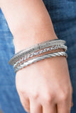 Paparazzi "Not Very Ladylike" Silver Bracelet Paparazzi Jewelry