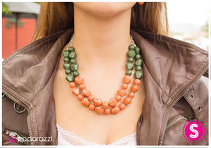Paparazzi "Abundantly Alluring" Orange Necklace & Earring Set Paparazzi Jewelry