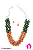Paparazzi "Abundantly Alluring" Orange Necklace & Earring Set Paparazzi Jewelry