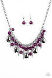 Paparazzi "Here Comes The Storm" Purple Necklace & Earring Set Paparazzi Jewelry