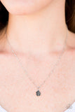 Paparazzi "Carnation Coronation" Silver Necklace & Earring Set Paparazzi Jewelry