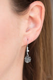 Paparazzi "Carnation Coronation" Silver Necklace & Earring Set Paparazzi Jewelry