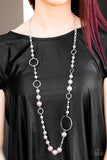 Paparazzi "Lady Etiquette" Pink Necklace & Earring Set Paparazzi Jewelry