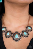 Paparazzi "Too Many Chiefs" Copper Necklace & Earring Set Paparazzi Jewelry