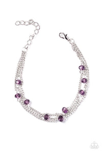 Paparazzi "Shine Brightly" Purple Bracelet Paparazzi Jewelry