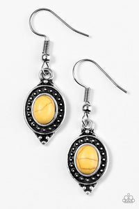 Paparazzi "Rodeo Ride" Yellow Earrings Paparazzi Jewelry