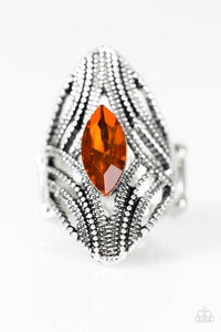 Paparazzi "Jungle Jewel" Fashion Fix Exclusive Orange Ring Paparazzi Jewelry
