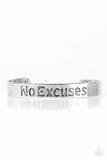 Paparazzi "No Excuses" Silver Bracelet Paparazzi Jewelry