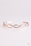 Paparazzi "Big City Lights" Rose Gold Crisscross Cuff Bracelet Paparazzi Jewelry