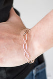 Paparazzi "Big City Lights" Rose Gold Crisscross Cuff Bracelet Paparazzi Jewelry