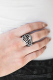 Paparazzi VINTAGE VAULT "Only The Best" Black Ring Paparazzi Jewelry