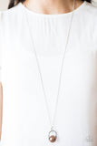 Paparazzi "Dramatically Diva" Brown Necklace & Earring Set Paparazzi Jewelry