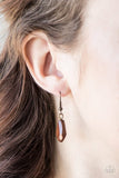 Paparazzi "Voguish Vanity" Brown Necklace & Earring Set Paparazzi Jewelry