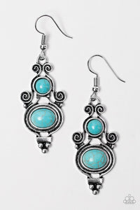 Paparazzi "Hope For The WEST" Blue Earrings Paparazzi Jewelry