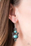 Paparazzi "Hope For The WEST" Blue Earrings Paparazzi Jewelry