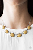 Paparazzi "River Song" Yellow Necklace & Earring Set Paparazzi Jewelry
