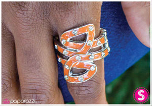 Paparazzi "Autumn Exchange" Orange Ring Paparazzi Jewelry