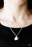 Paparazzi "Girl Glimmer" Yellow Necklace & Earring Set Paparazzi Jewelry