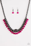 Paparazzi "Coyly Colorful" Pink Necklace & Earring Set Paparazzi Jewelry