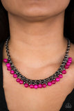 Paparazzi "Coyly Colorful" Pink Necklace & Earring Set Paparazzi Jewelry