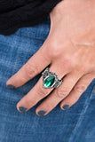 Paparazzi "Queenly Gardens" Green Ring Paparazzi Jewelry